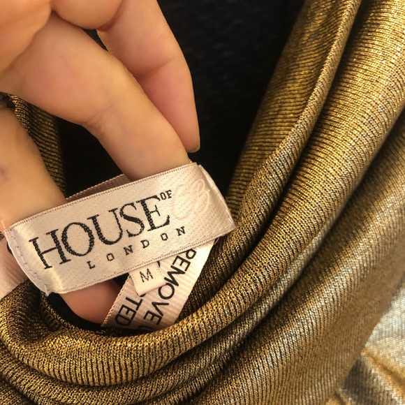 House of CB Gold cocktail dress - Picture 6 of 9